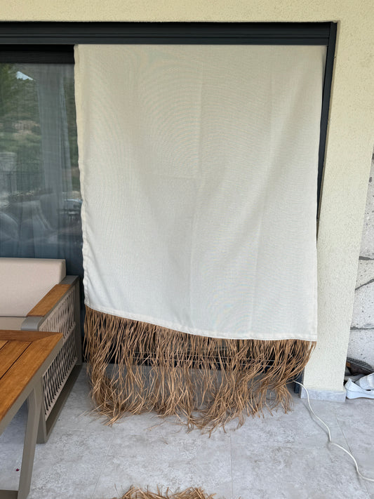 Boho Rustic Linen Curtain